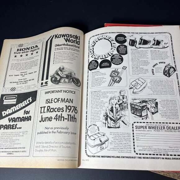 Vtg. 9x Motor Cycle Mechanic Magazines 1973 - 1976 Bikes Printed In England - Picture 15 of 16